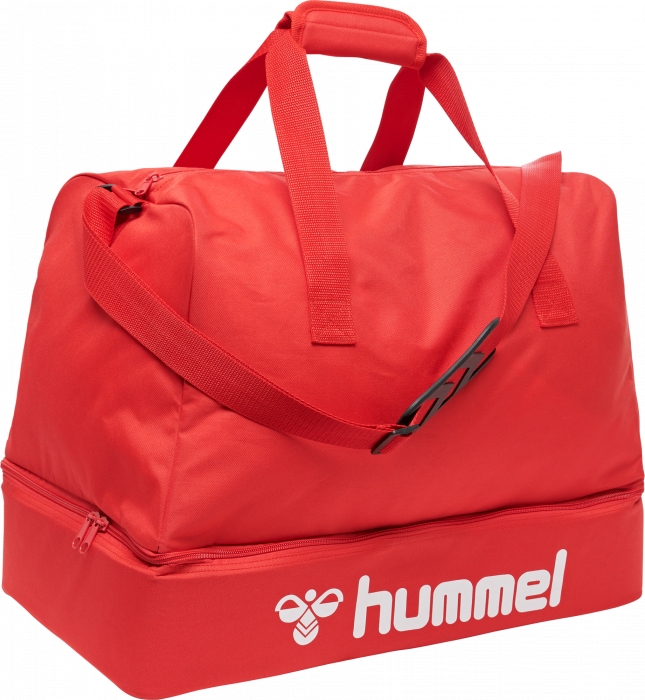 Hummel - Core Football Bag Large - True Red & branco