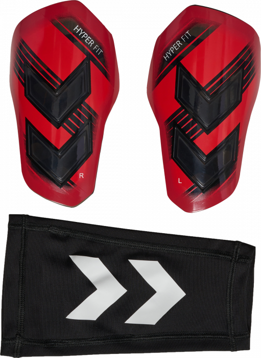 Hummel - Shin Guards Hyper Fit - Rojo