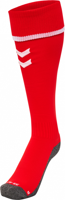 Hummel - Core Football Socks - True Red & blanc