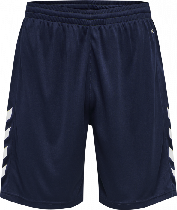 Hummel - Core Xk Poly Shorts - Marine & bianco