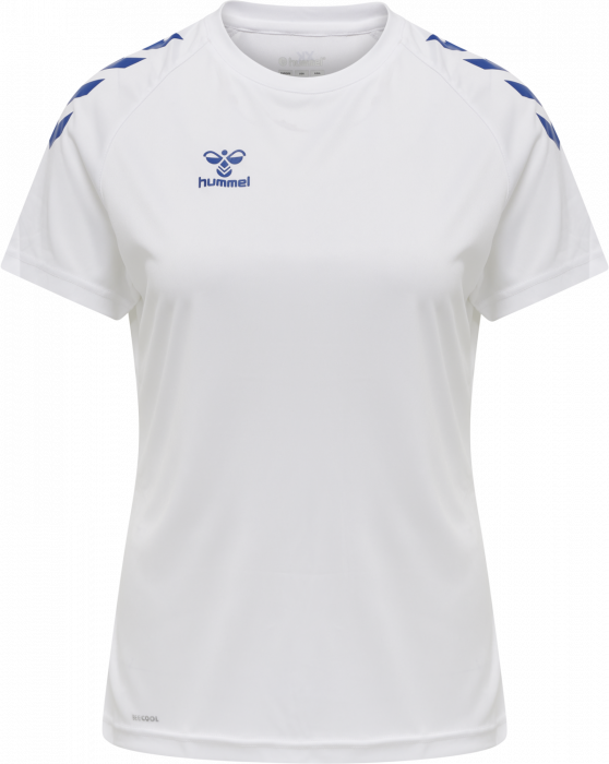 Hummel - Core Xk Poly T-Shirt Women - Bianco & true blue