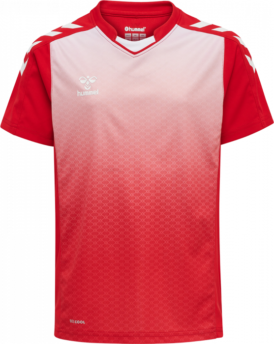 Hummel - Core Xk Sublimaiton Jersey Jr - True Red & vit