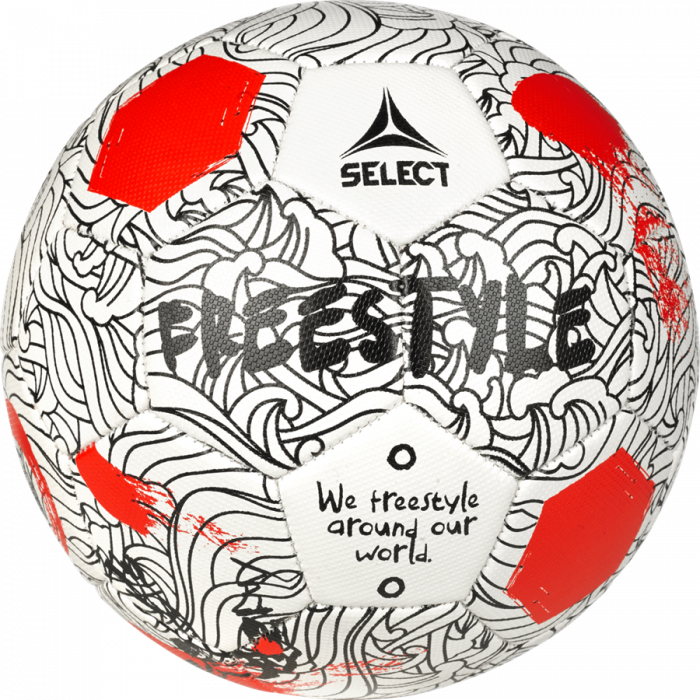 Select - Freestyle V24 Football - Vit & röd