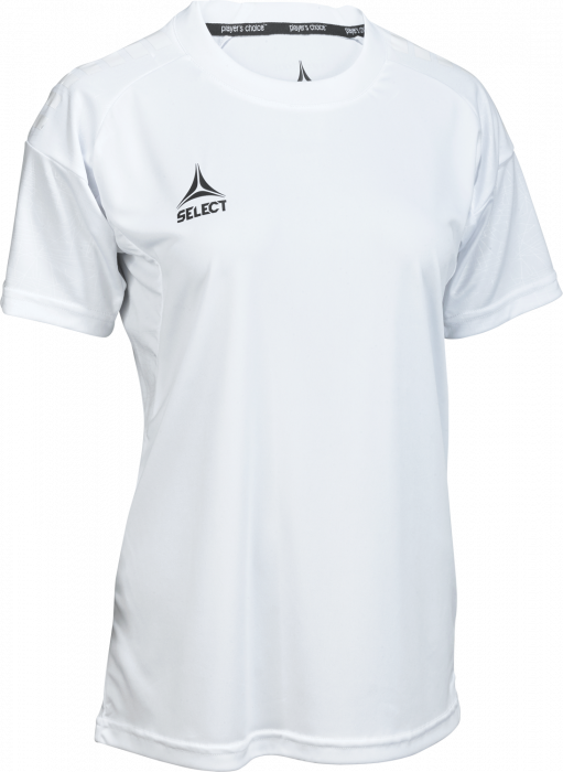 Select - Spain V25 Player Shirt S/s Women - Blanco & blanco