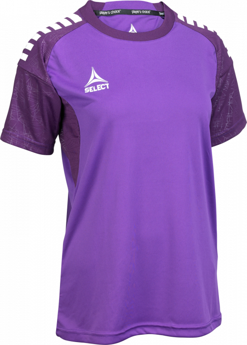 Select - Spain V25 Player Shirt S/s Women - Roxo & branco