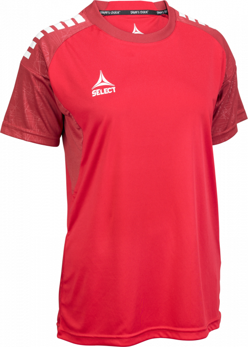 Select - Spain V25 Player Shirt S/s Women - Vermelho & branco